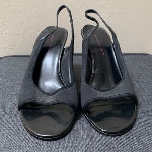 Black stiletto heels